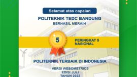 15 Politeknik Terbaik di Indonesia Versi Webometrics 2022,  Politeknik TEDC Mendapakan Peringkat Ke-5